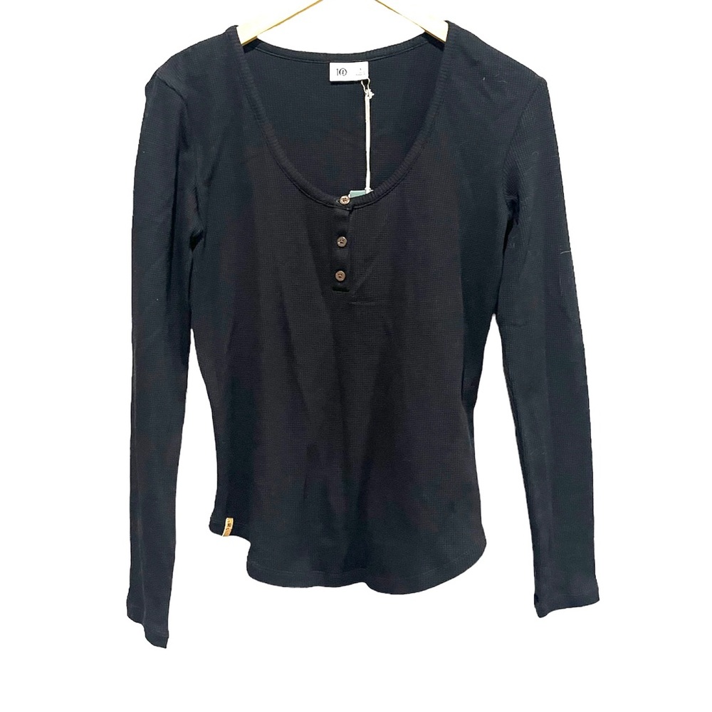 NWT Tentree tree waffle Henley long sleeve